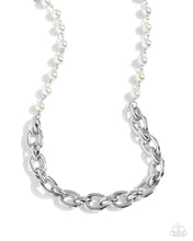 Load image into Gallery viewer, Paparazzi ♥ Dual Daydream Necklace &amp;  Pearl Pairing Bracelet - Silver Set ♥ S156