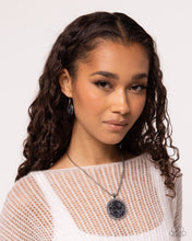 Load image into Gallery viewer, Paparazzi ♥ Pendant Puzzle Necklace &amp; Pendant Paradox Earring - Black Set  ♥ S150