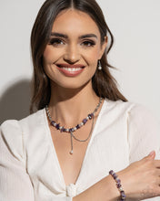 Load image into Gallery viewer, Paparazzi ♥ Nostalgically Noble Necklace &amp; Robust Refinement Bracelet - Purple ♥ S128