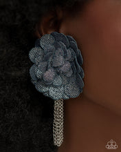 Load image into Gallery viewer, Paparazzi ♥ Deconstructed Denim Necklace &amp; Dauntless Denim Post Earrings - Blue Set♥ S129