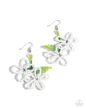 Load image into Gallery viewer, Paparazzi ♥ Beaded Blooms - White ♥ E1556