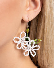 Load image into Gallery viewer, Paparazzi ♥ Beaded Blooms - White ♥ E1556