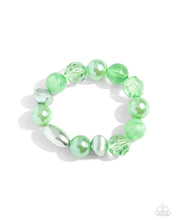 Load image into Gallery viewer, Paparazzi ♥ Plentiful Pearls Necklace &amp; Plentiful Pigment Bracelet - Green Set ♥ S133