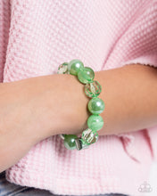 Load image into Gallery viewer, Paparazzi ♥ Plentiful Pearls Necklace &amp; Plentiful Pigment Bracelet - Green Set ♥ S133