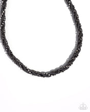 Load image into Gallery viewer, Paparazzi ♥ Candid Coils Necklace &amp; Coiled Champion Bracelet - Black Set ♥ S161