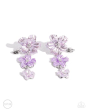 Load image into Gallery viewer, Paparazzi ♥ Bouquet Brilliance Necklace &amp; Balanced Bouquet Clip-on Earrings - Purple ♥ 2-piece Set S136