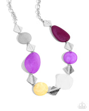 Load image into Gallery viewer, Paparazzi ♥ Reflective Redux Necklace &amp; Reflective Ratio Bracelet - Purple Set ♥ S151