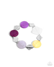 Load image into Gallery viewer, Paparazzi ♥ Reflective Redux Necklace &amp; Reflective Ratio Bracelet - Purple Set ♥ S151