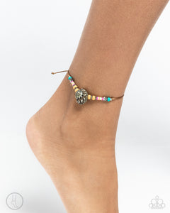 Paparazzi ♥ Break the SHELL - Yellow ♥ Anklet A30