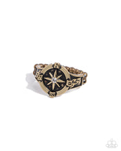 Load image into Gallery viewer, Paparazzi ♥ Cultured Compass - Brass ♥ R409