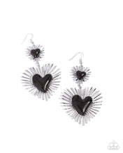 Load image into Gallery viewer, Paparazzi ♥ Sunburst Sweethearts - Black ♥ E1515