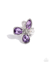 Load image into Gallery viewer, Paparazzi ♥ FLORAL Values Necklace &amp; FLORAL Excellence Ring - Purple Set ♥ S149