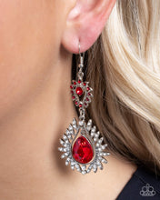 Load image into Gallery viewer, Paparazzi ♥ Teardrop Traveler - Red ♥ E1653