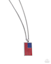 Load image into Gallery viewer, Paparazzi ♥ Patriotic Pendant - Red ♥ N2343