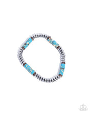 Load image into Gallery viewer, Paparazzi ♥ Marbled Mecca - Blue ♥ Mens B1116