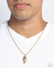 Load image into Gallery viewer, Paparazzi ♥ Wolf Warrior - Gold ♥ Men's N2913