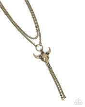 Load image into Gallery viewer, Paparazzi ♥ Layered Longhorn - Brass ♥ N2910