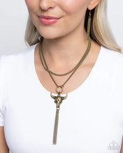Load image into Gallery viewer, Paparazzi ♥ Layered Longhorn - Brass ♥ N2910