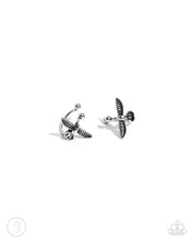 Load image into Gallery viewer, Paparazzi ♥ Soaring Sparrow - Silver ♥ Ear Cuffs E1629