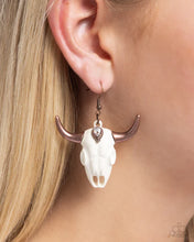 Load image into Gallery viewer, Paparazzi ♥ Southwestern Skull - Copper ♥ E2249