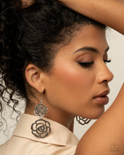 Load image into Gallery viewer, Paparazzi ♥ Reminiscent Rosette - Silver ♥ E1620