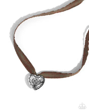 Load image into Gallery viewer, Paparazzi ♥ Fabricated Finesse Necklace &amp; Engraved Excitement  Earrings -Brown Set♥ S168