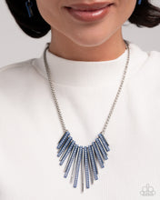 Load image into Gallery viewer, Paparazzi ♥ Fashionable Fringe Necklace &amp; Colored Cameo Bracelet - Blue Set  ♥ S170
