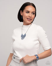 Load image into Gallery viewer, Paparazzi ♥ Fashionable Fringe Necklace &amp; Colored Cameo Bracelet - Blue Set  ♥ S170