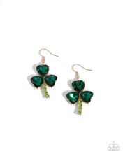 Load image into Gallery viewer, Paparazzi ♥ Lucky Lullaby Necklace &amp; Lucky Luster Earrings - Green Set ♥ S235