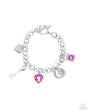 Load image into Gallery viewer, Paparazzi ♥ Momentary Bliss Necklace &amp; Momentary Balance Bracelet - Pink 2-Piece Set ♥ S164