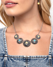 Load image into Gallery viewer, Paparazzi ♥  Palm Tree Promenade Necklace &amp; Palm Tree Promise Earrings - Yellow ♥ S167