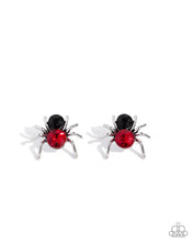 Load image into Gallery viewer, Paparazzi ♥ Spider Bite Ring &amp; Black Widow Earrings - Red Set ♥ S234