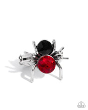 Load image into Gallery viewer, Paparazzi ♥ Spider Bite Ring &amp; Black Widow Earrings - Red Set ♥ S234