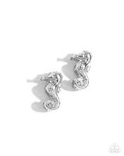 Load image into Gallery viewer, Paparazzi ♥ Sea Horse Statement - Silver ♥ Hinge Post E2320