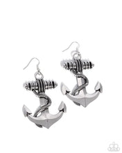 Load image into Gallery viewer, Paparazzi ♥ Adorable Anchor - Silver ♥ E2322