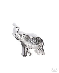 Paparazzi ♥ Elephant Embrace - Black ♥ Brooch BR2