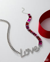Load image into Gallery viewer, Paparazzi ♥ Lovely Heart Necklace &amp; Earring Set - White/Multi ♥ S224