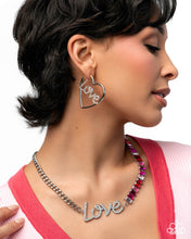 Load image into Gallery viewer, Paparazzi ♥ Lovely Heart Necklace &amp; Earring Set - White/Multi ♥ S224