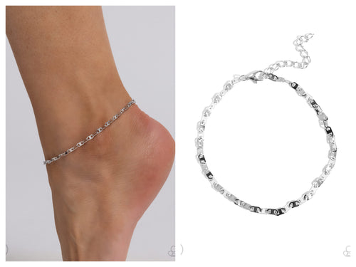 Paparazzi ♥ Linked Legacy - Silver Anklet ♥ A25