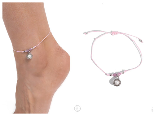 Paparazzi ♥ Oyster Overture - Pink ♥ Anklet A26