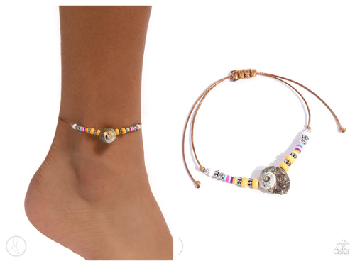 Paparazzi ♥ Break the SHELL - Multi ♥ Anklet A27