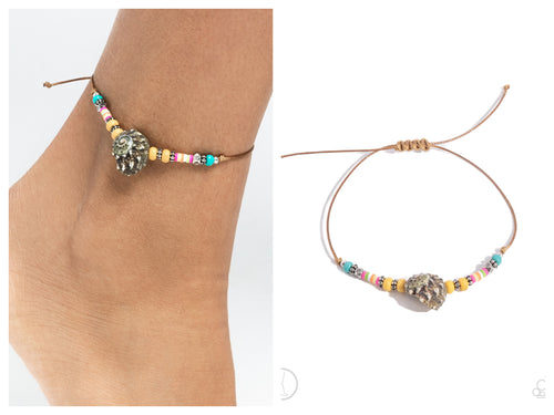 Paparazzi ♥ Break the SHELL - Yellow ♥ Anklet A30