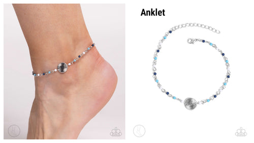 Paparazzi ♥ Florida Freestyle - Blue ♥ Anklet A34