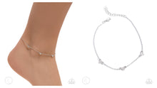 Load image into Gallery viewer, Paparazzi ♥ Love Me Hopeless - White ♥ Anklet A45