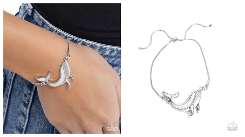 Paparazzi ♥ Whimsical Whale - Silver ♥ B1008