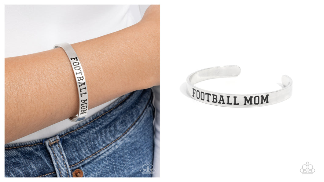Paparazzi ♥ Football Mom - Silver ♥ B1015