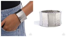 Load image into Gallery viewer, Paparazzi ♥ Textured Title - Silver ♥ B1026