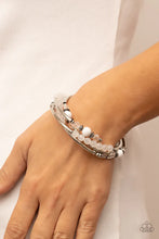 Load image into Gallery viewer, Paparazzi ♥ Whimsically Whirly - White ♥ B436
