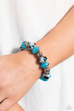 Load image into Gallery viewer, Paparazzi ♥ Warped Wayfarer- Blue ♥ B443