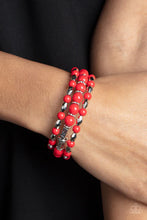 Load image into Gallery viewer, Paparazzi ♥ Colorfully Coiled - Red ♥ B473